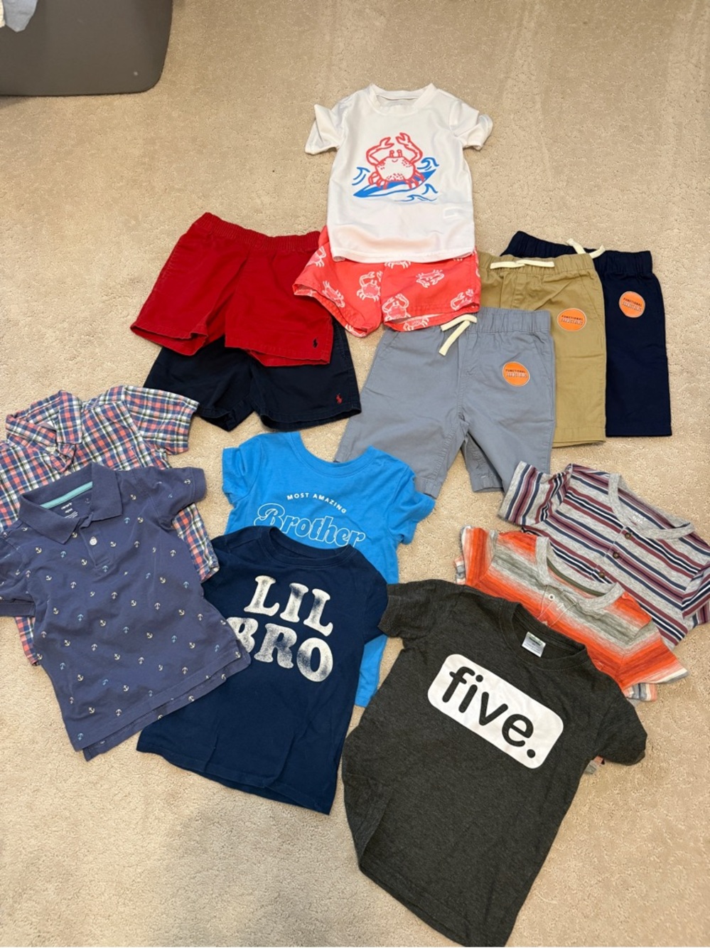 Boys 4T summer lot: t-shirts, shorts, swim